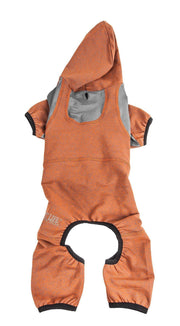 Pet Life ®  Active 'Fur-Breeze' Medium-weight 4-Way-Stretch Full Body Hooded Dog Yoga sweater