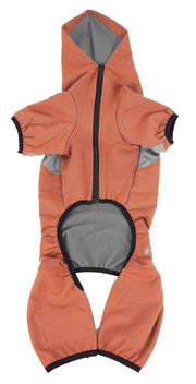 Pet Life ®  Active 'Fur-Breeze' Medium-weight 4-Way-Stretch Full Body Hooded Dog Yoga sweater