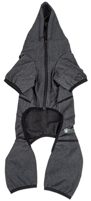 Pet Life ® Active 'Pawsterity' Mediumweight 4-Way-Stretch Yoga Fitness Dog Tracksuit Hoodie