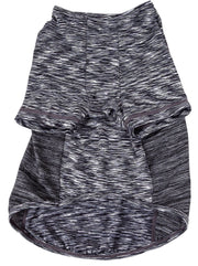 Pet Life ® Active 'Warf Speed' Heathered Ultra-Stretch Yoga Fitness Dog T-Shirt