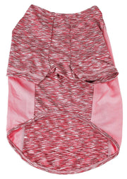 Pet Life ® Active 'Warf Speed' Heathered Ultra-Stretch Yoga Fitness Dog T-Shirt