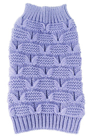 Pet Life ® Butterfly Stitched Heavy Cable Knitted Fashion Turtle Neck Dog Sweater