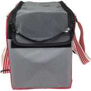 Pet Life ® 'Candy Cane' striped Fashion Designer Travel Pet Dog Carrier