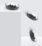 Pet Life ® 'Cirlicue' Mountain Shaped Modern Slow Feeding Pet Bowl