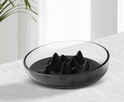 Pet Life ® 'Cirlicue' Mountain Shaped Modern Slow Feeding Pet Bowl