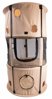 Pet Life ® 'Climber-Tree' Play-Active Travel Collapsible Lightweight Kitty Cat Tree House Lounger