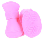 Pet Life ® Elastic Protective Multi-Usage All-Terrain Rubberized Dog Shoes - Set of 4