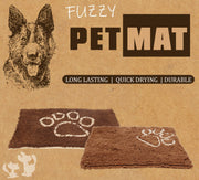 Pet Life ® 'Fuzzy' Quick-Drying Anti-Skid and Machine Washable Dog Mat