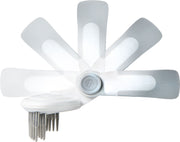 Pet Life ® 'Gyrater' Swivel Travel Dual-Rowed Grooming Undercoat Pet Rake