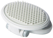 Pet Life ® 'Gyrater' Swivel Travel Silicone Massage Grooming Cat Brush