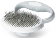 Pet Life ® 'Gyrater' Travel Self-Cleaning Swivel Grooming Slicker Pet Brush