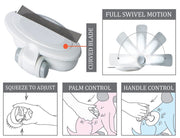 Pet Life ® 'Gyrater' Travel Swivel Curved Pet Grooming Pin Comb