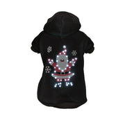 Pet Life ® LED Lighting 'Juggling Santa' Hooded Dog Costume Sweater w/ Included Batteries