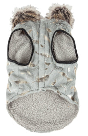 Pet Life ® Luxe 'Gold-Wagger' Gold-Leaf Fashion Designer Fur Dog Coat
