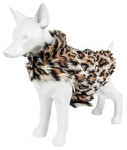 Pet Life ®  Luxe 'Lab-Pard' Dazzling Leopard Patterned Mink Fur Dog Coat