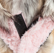 Pet Life ®  Luxe 'Pinkachew' Charming Fashion Mink Fur Dog Coat