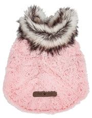 Pet Life ®  Luxe 'Pinkachew' Charming Fashion Mink Fur Dog Coat