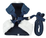 Pet Life ® Luxe 'Pom Draper' 2-In-1 Adjustable Fashion Dog Harness and Leash