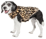 Pet Life ®  Luxe 'Poocheetah' Cheetah-Spotted Designer Mink Fur Dog Coat