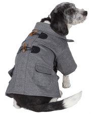 Pet Life ® 'Military Static' Rivited Fashion Collared Wool Dog Jacket Coat