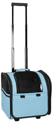 Pet Life ® 'Pawdon Me '  Wheeled Airline Approved Travel Collapsible Pet Dog Carrier