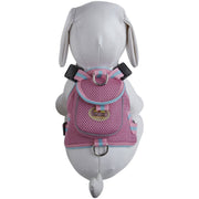 Pet Life ® 'Pocket Bark' Reflective Adjustable Fashion Pet Dog Harness w/ Hook-and-Loop Pouch and Dual Harness Rings