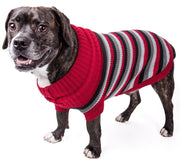Pet Life ® 'Polo-Casual Lounge' Cable Knitted Designer Turtle Neck Dog Sweater