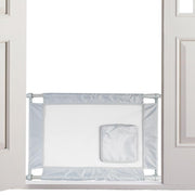 Pet Life ® 'Porta Gate' Anti-Drilling Nylon Mesh Collapsible Folding Travel Safety Pet Cat Dog Gate w/ Zippered Entrance