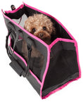 Load image into Gallery viewer, Pet Life ® 'Posh Paw' Elegant Leatherette Designer Fashion Travel Pet Dog Carrier Tote
