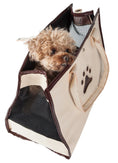 Load image into Gallery viewer, Pet Life ® 'Posh Paw' Elegant Leatherette Designer Fashion Travel Pet Dog Carrier Tote
