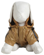 Pet Life ® 'Reflecta-Sport' Multi-Adjustable Reflective Weather-Proof Dog Raincoat w/ Removable Hood