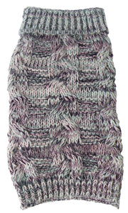 Pet Life ® 'Royal Bark' Heavy Cable Knitted Designer Fashion Dog Sweater