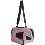 Pet Life ® Sporty Mesh Airline Approved Zippered Folding Collapsible Travel Pet Dog Carrier