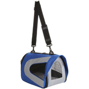 Pet Life ® Sporty Mesh Airline Approved Zippered Folding Collapsible Travel Pet Dog Carrier