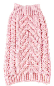 Pet Life ® 'Swivel-Swirl' Heavy Cable Knitted Fashion Designer Dog Sweater