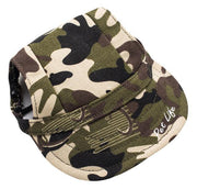 Pet Life ®  'Torrential Downfour' Camouflage UV Protectant Adjustable Fashion Dog Hat Cap