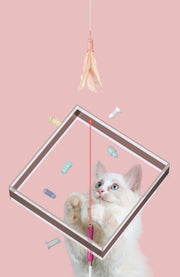 Pet Life ® 'Wander-cat' Customizeable and Extendable 10-in-1 Attachment Laser Cat Teaser