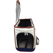 Pet Life ® 'Yacht Polo' Designer Travel Fashion Pet Dog Carrier w/ Pouch
