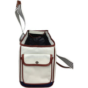 Pet Life ® 'Yacht Polo' Designer Travel Fashion Pet Dog Carrier w/ Pouch
