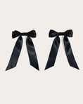 Load image into Gallery viewer, Petite Bow Clips - Midnight
