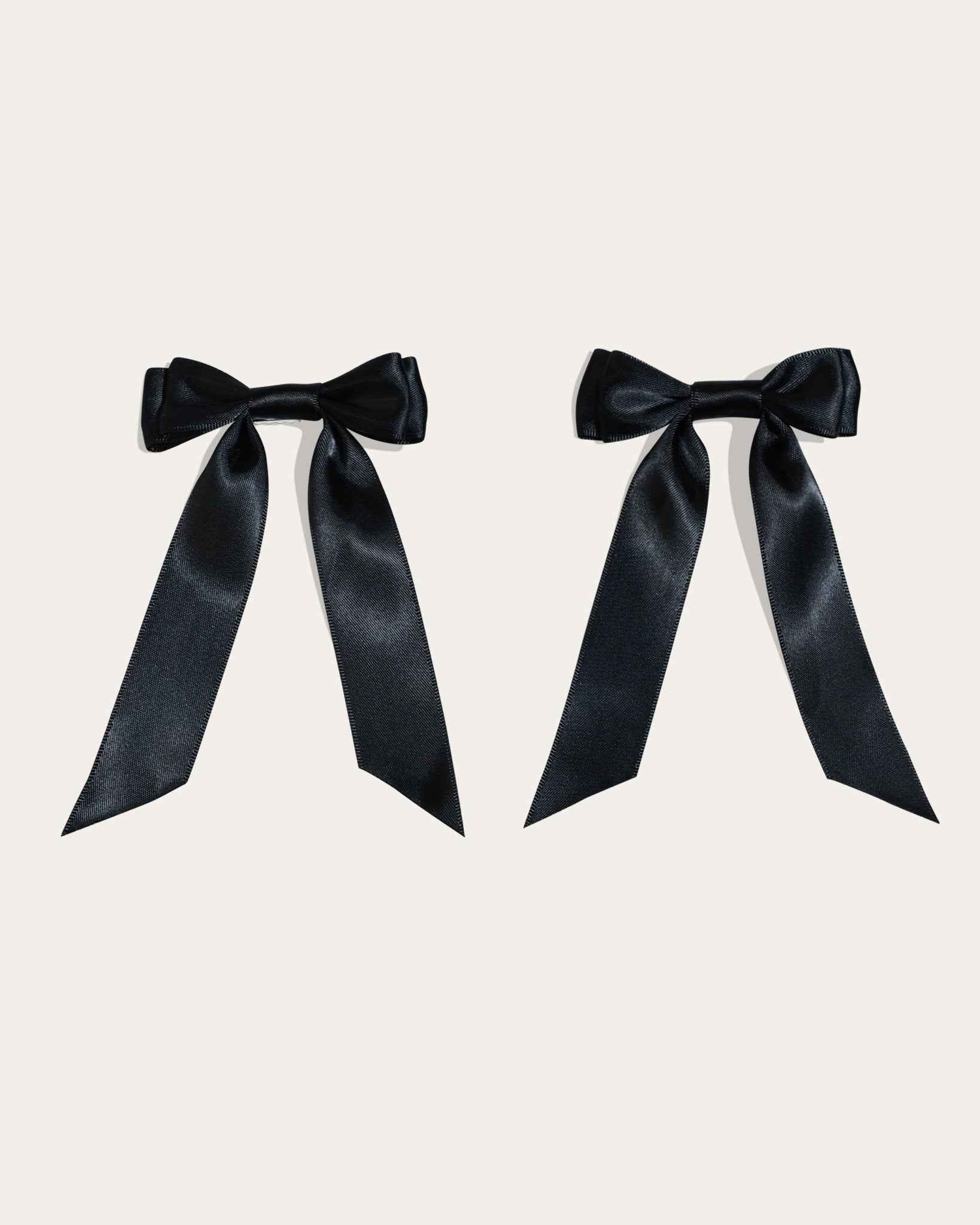 Petite Bow Clips - Midnight