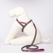 Nubuck Fuchsia Dog Leash