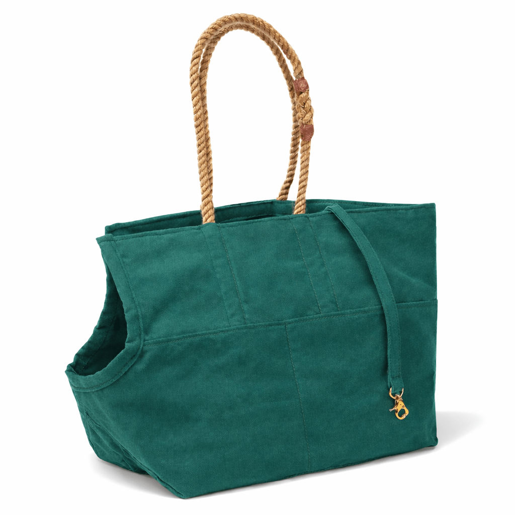 Dog Totes Premium Pine Waxed Cotton Canvas Dog Carrier