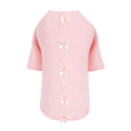 Load image into Gallery viewer, Dainty Bow Dog Sweater Wool Satin Handmade Handmade in the USA Sweaters - Designer Dog Clothes from Southlake Paws
