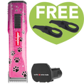 Load image into Gallery viewer, Pink Paws Saphir Cordless Clipper One Battery with 2 Free Drives by Heiniger
