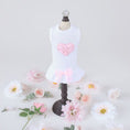 Load image into Gallery viewer, Red Puff Heart Dog Dress
