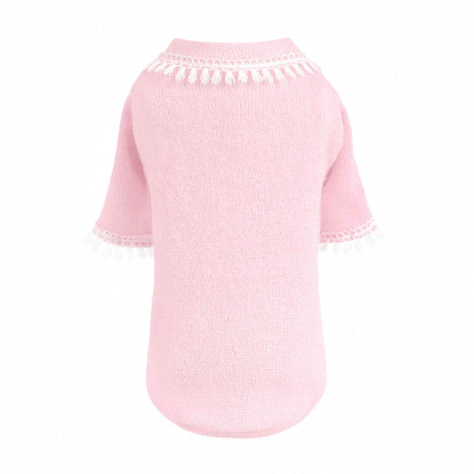 Hello Doggie Heavenly Kiss Dog Sweater Cotton Handmade Handmade in the USA Sweaters