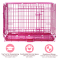 Load image into Gallery viewer, 24-42" Collapsible Pink Dog Crate RED24-42
