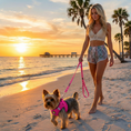 Load image into Gallery viewer, EcoBark Step In Dog Harness - XXXS to Small Breeds- Reflective Soft Mesh Harness for Teacup, Small Dogs and Puppies / Hot Pink
