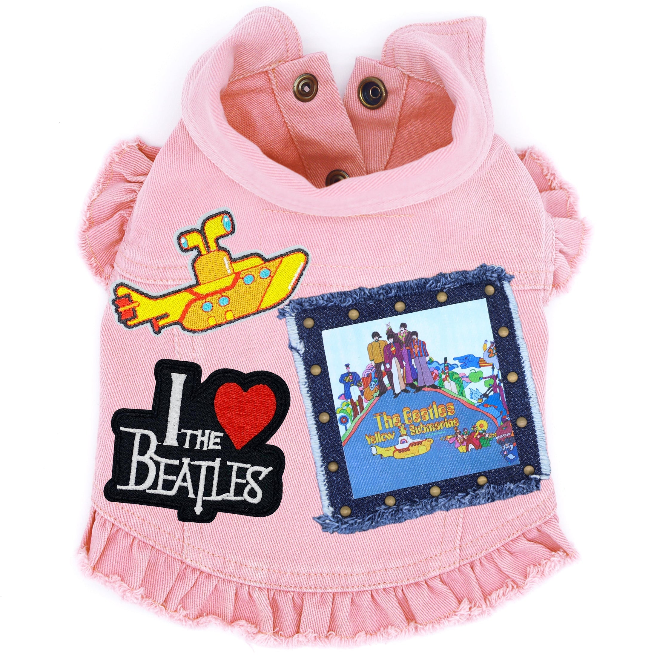 Rock Star (The Beatles) Yellow Submarine Denim Dog Jacket alternate view